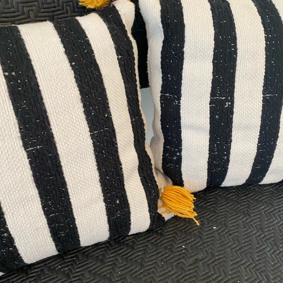 Hearth & Hand Striped/Textured Indoor/Outdoor Pillows - Picture 6 of 12